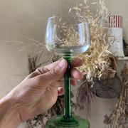 11 verres à vin d’Alsace vintage vert idéal vin blanc