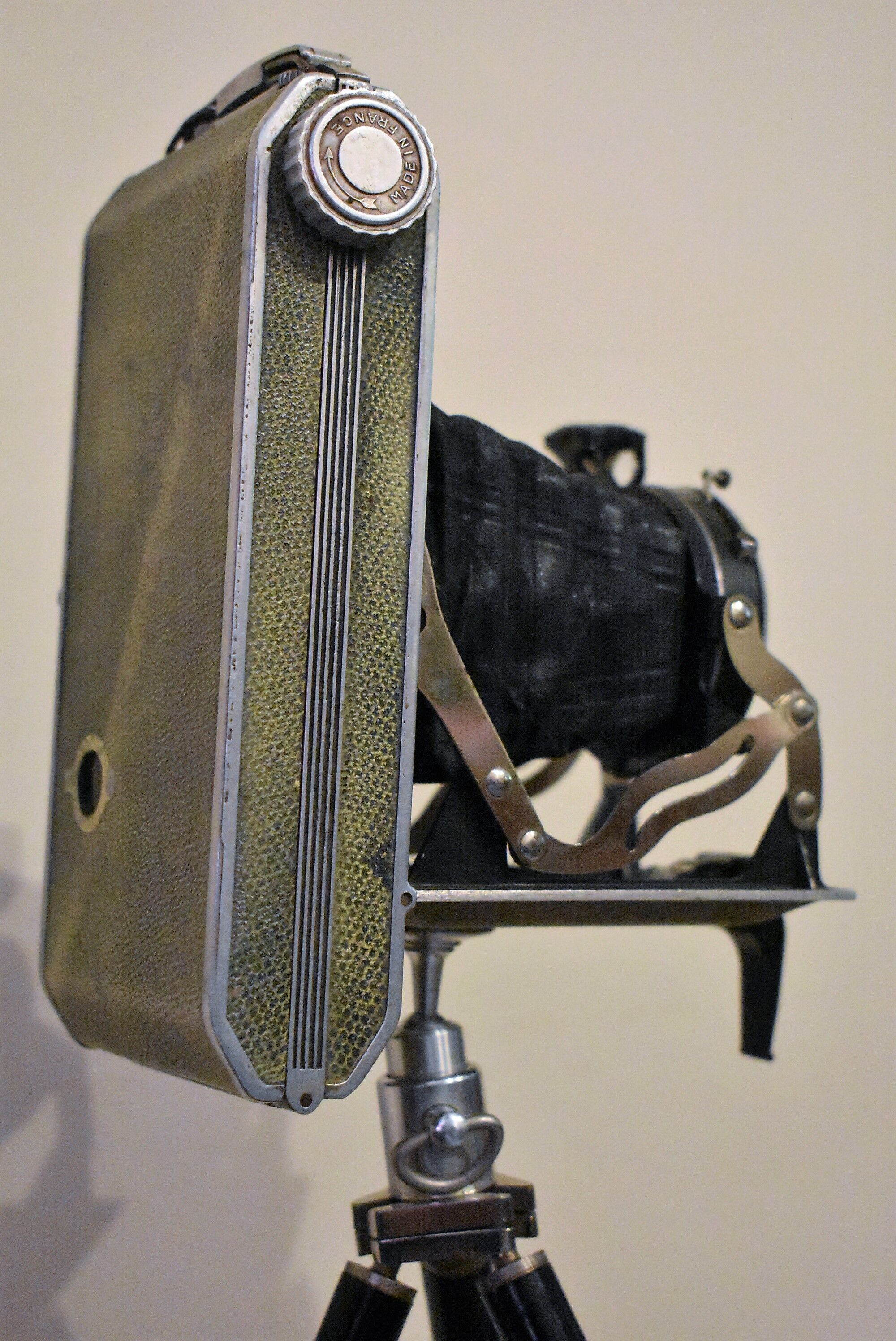 Camera bellows pontiac with his tripods