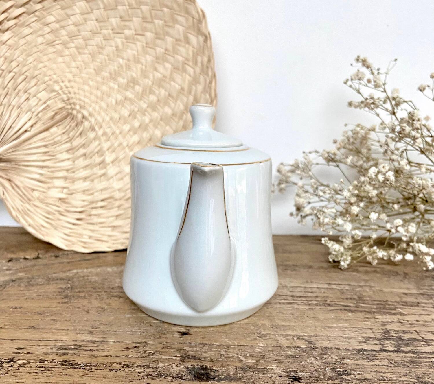 Small vintage porcelain teapot