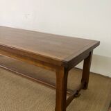 Wooden farmhouse table