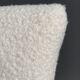 Large white boucle fabric rocking chair