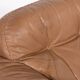 De Sede DS 101 brown leather lounge chairs, 1970's