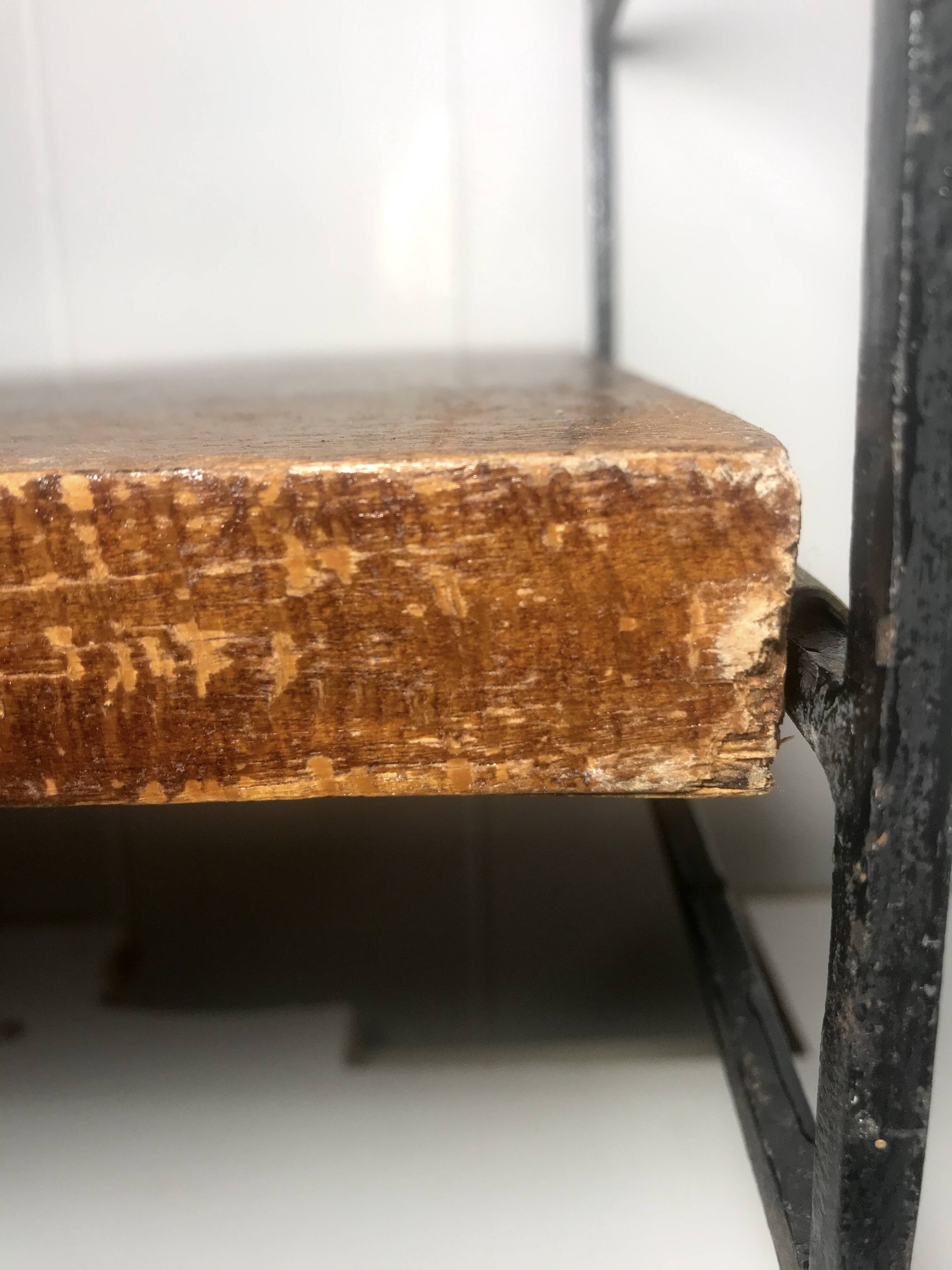 Wooden and metal String shelf