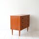 Scandinavian chest of drawers with three teak drawers from the 1960s.