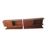 Pair of vintage wall shelves