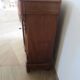 Curved showcase library carved wood 2 doors mahogany English style