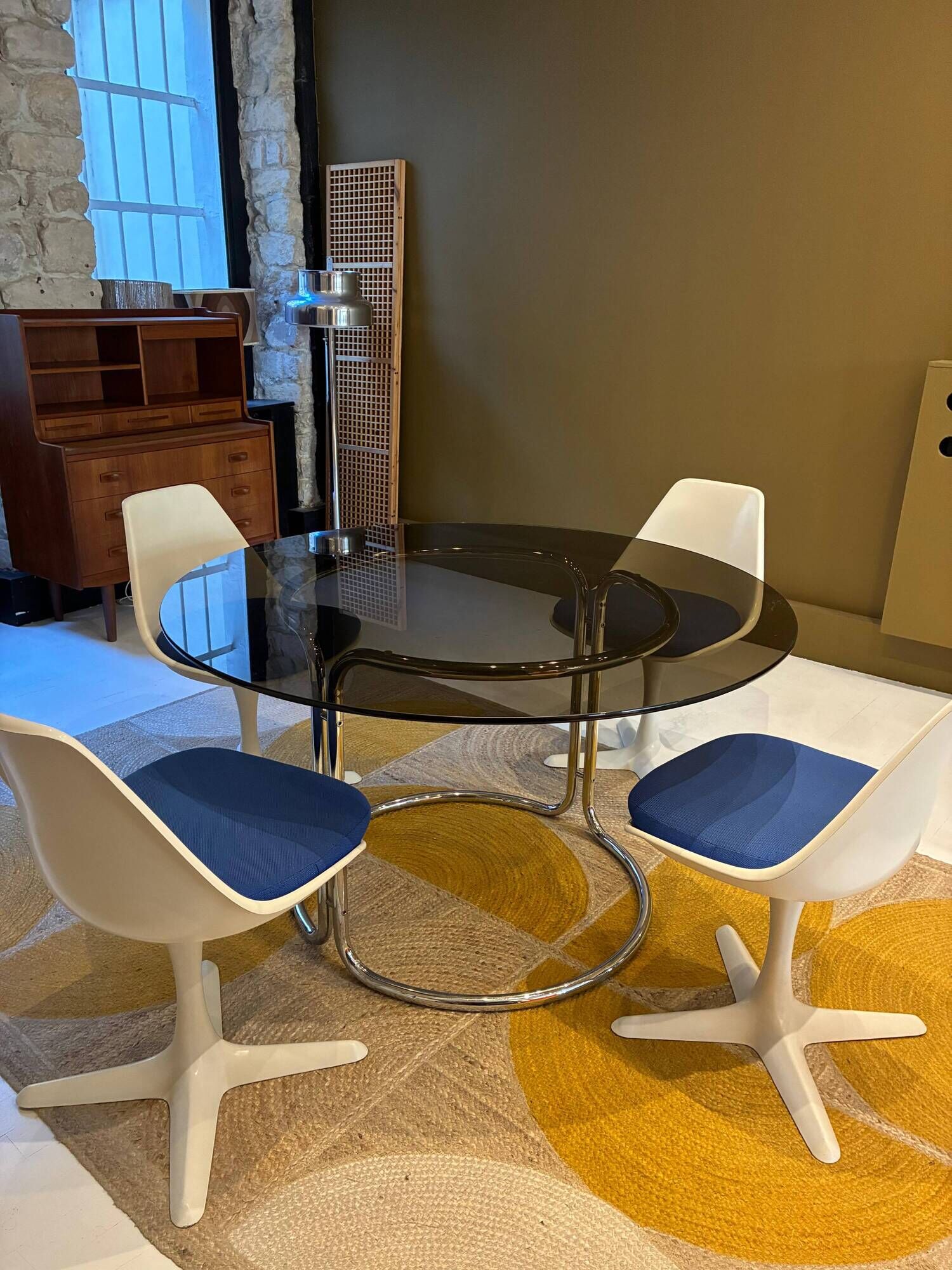 Dining set - Arkana table & 4 chairs, 1960-1970