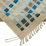 Handwoven Turkish Rustic 211 cm x 305 cm Multicolor Wool Carpet