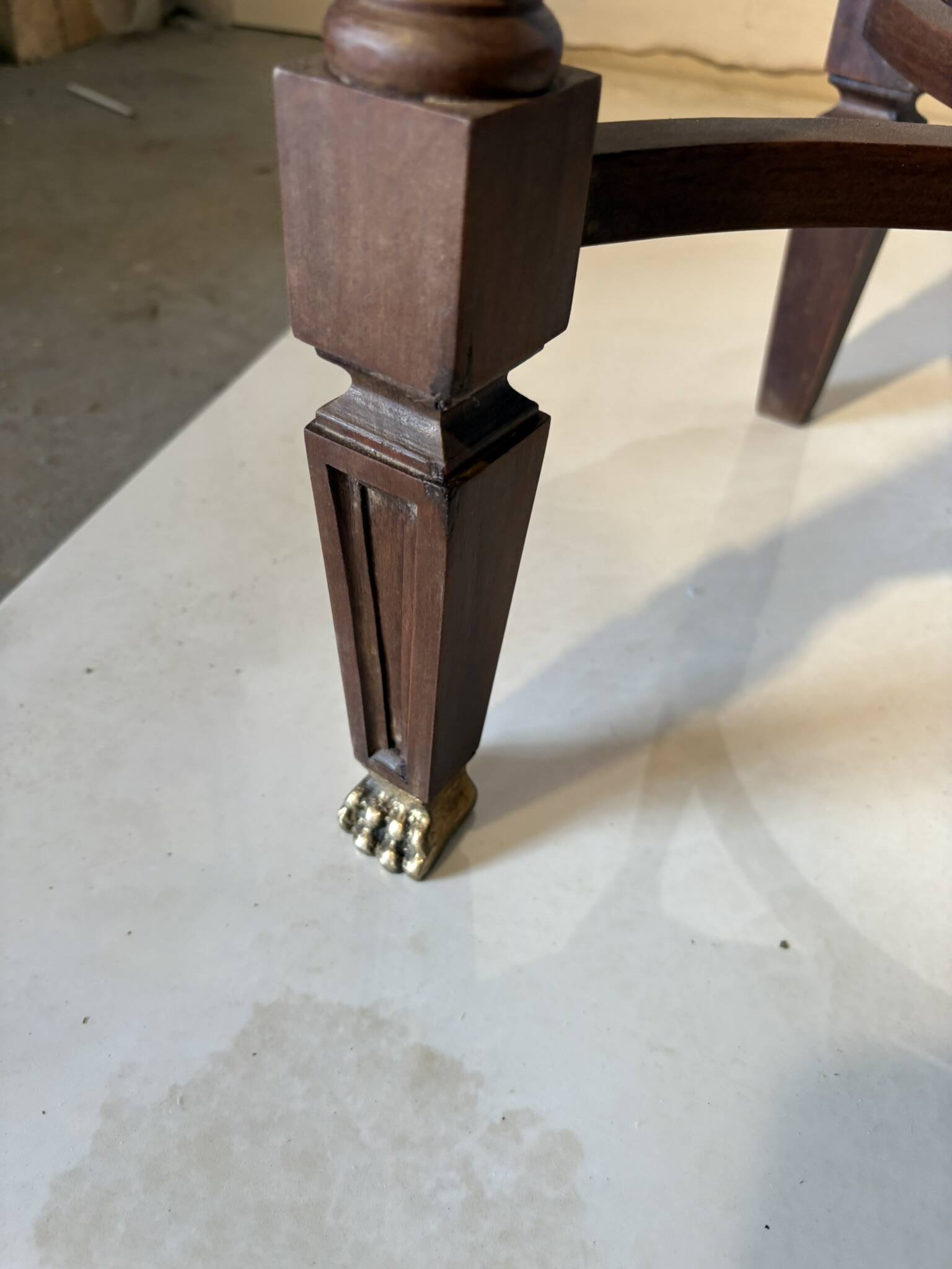 Pair of Louis XVI style bedside tables – gilt bronze details