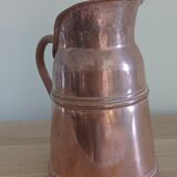 Antique copper pitcher