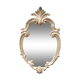 Silver wooden mirror 55 x33 cm