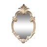 Silver wooden mirror 55 x33 cm