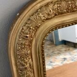 Old mirror Louis philippe gilded wood