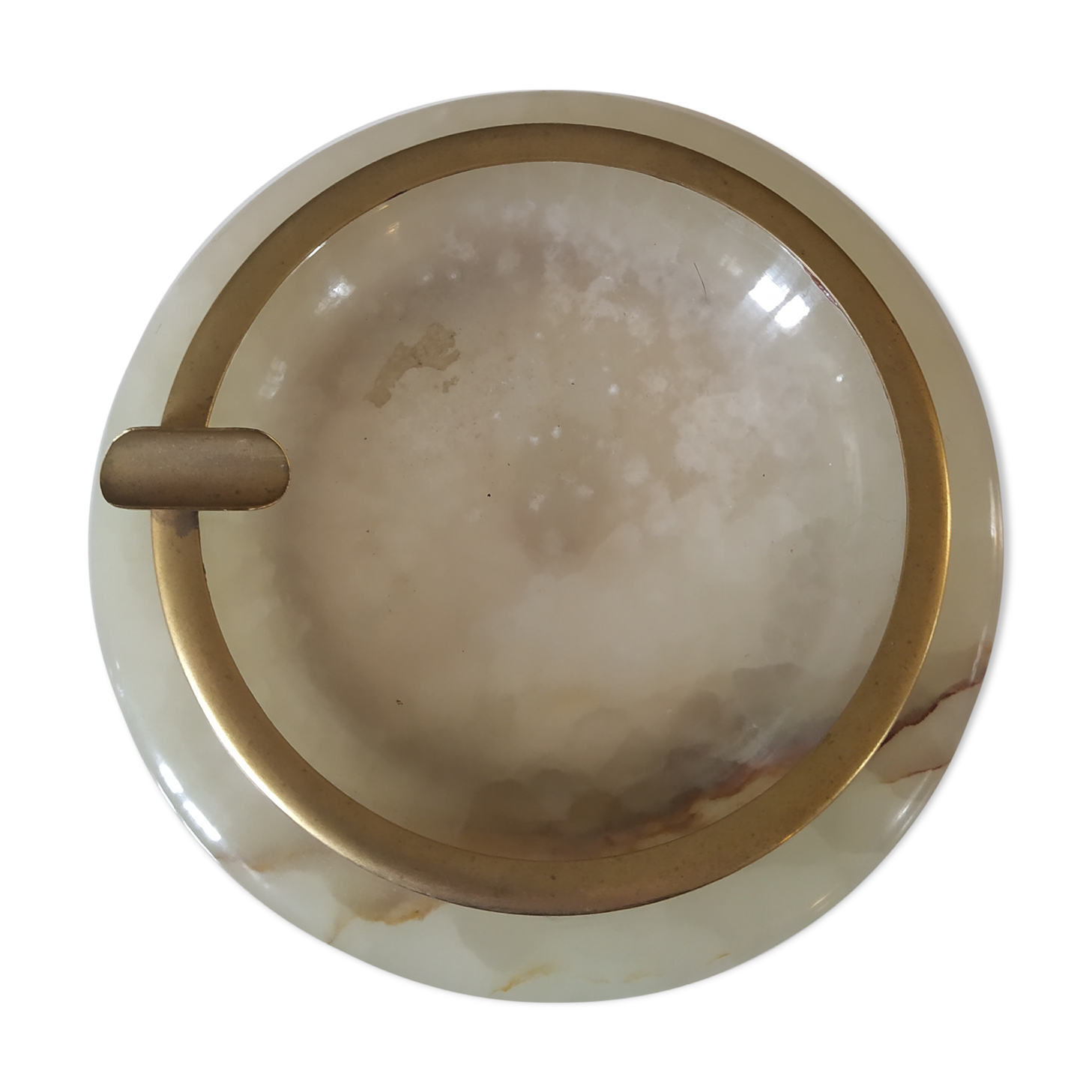 Ashtray in alabaster