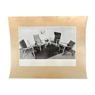 Original photo of interior/furniture - Switzerland / Zurich - 1950
