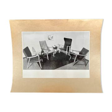 Original photo of interior/furniture - Switzerland / Zurich - 1950