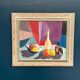Huile sur toile originale suédoise – “Stilleben” par L. Norberg – Vintage et encadrée – 61 × 53 cm (24" × 20,9")