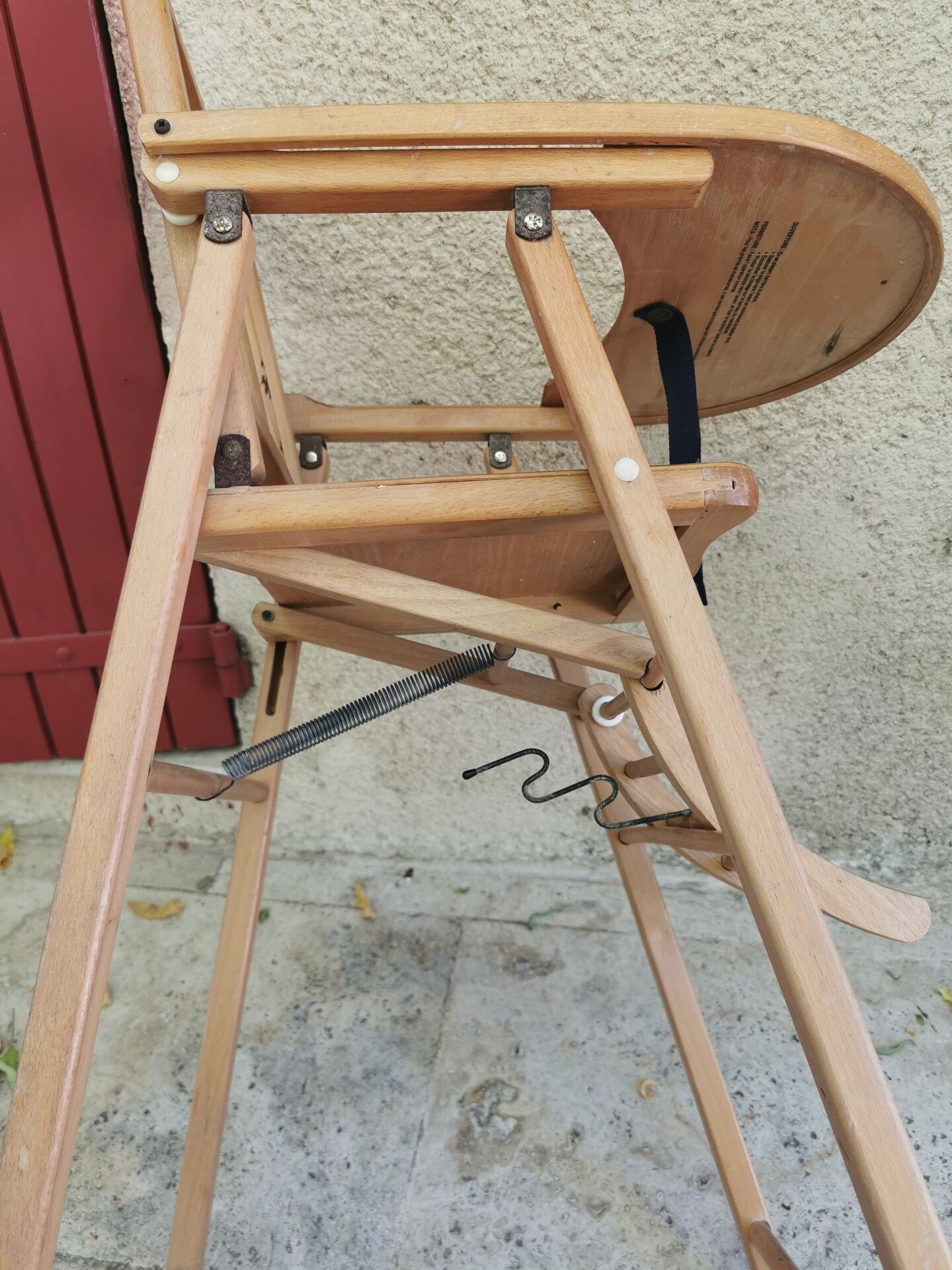 Wooden high chair