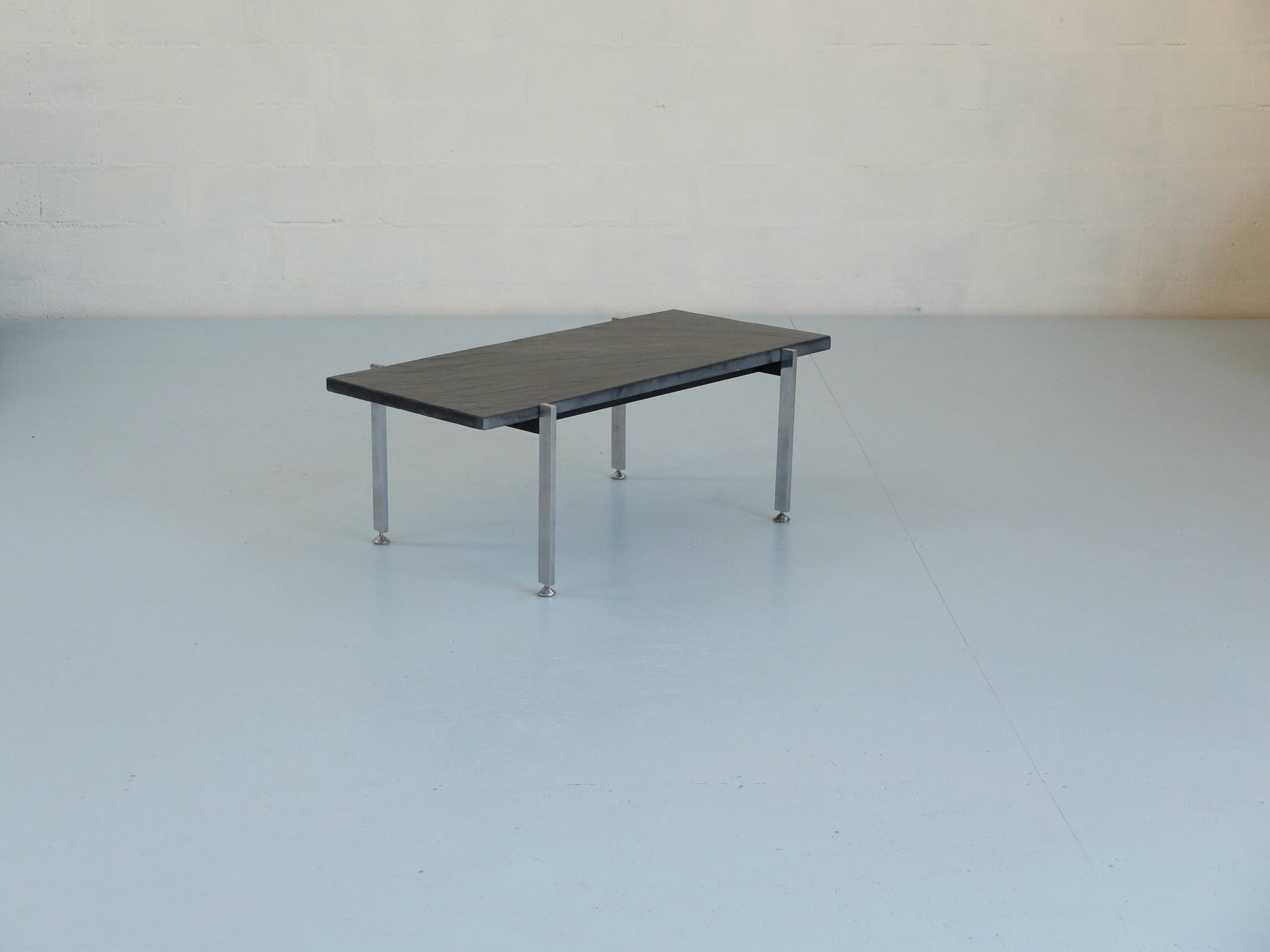 Slate stone coffee table France 1950