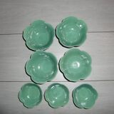 Set of 7 cabbage leaf ramekins