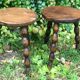 Pair of farm stools
