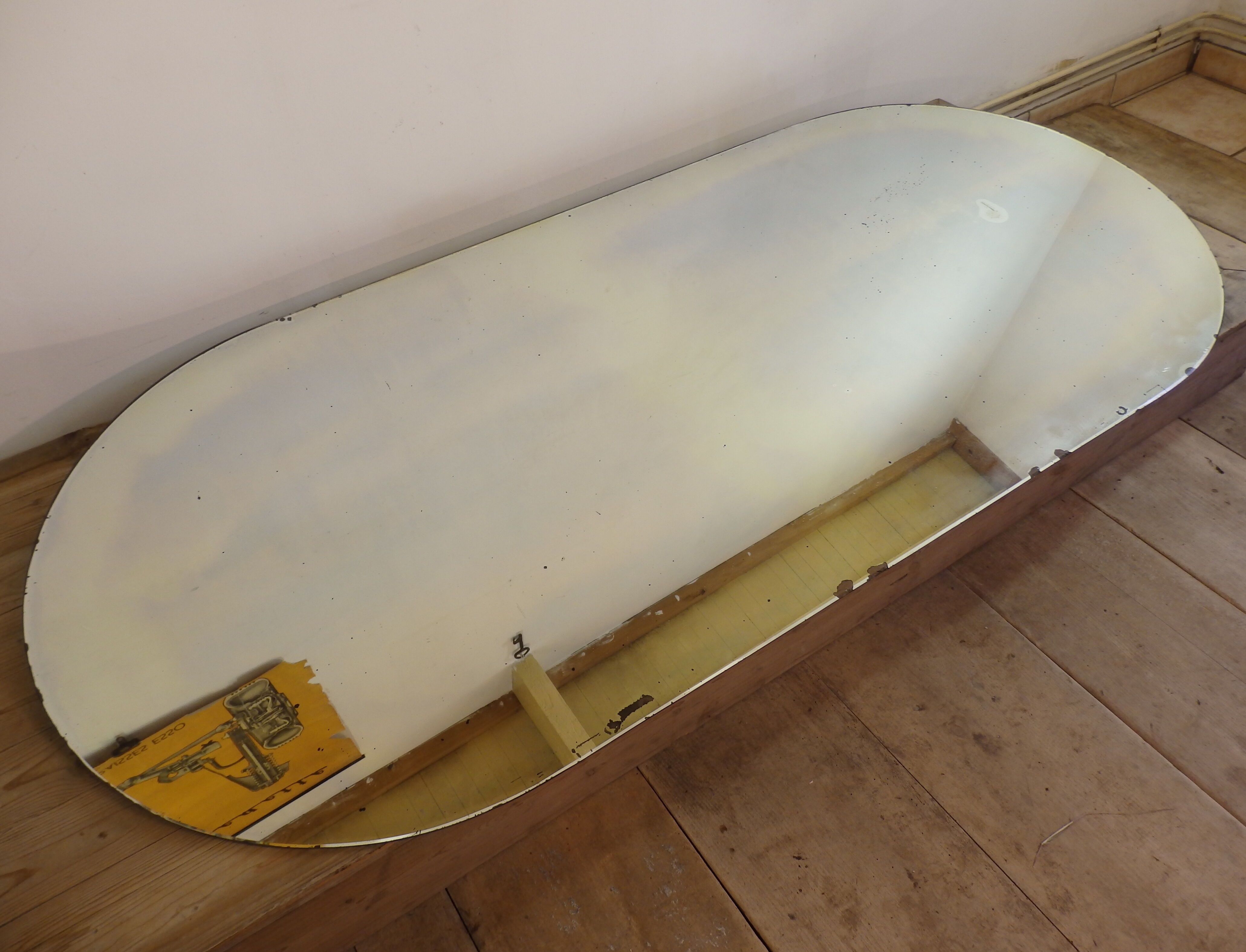 Mirror oval 194x87cm