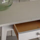 White compass feet table
