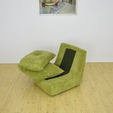 Mid-century green corduroy modular sofa , 1970s