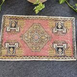 Blush vintage rug -turkish -faded -oushak