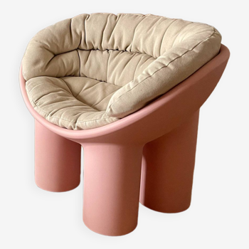 Roly Poly Armchair - Pink - with Cushion - Faye Toogood