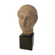 Bust Greek goddess marble base 1970