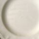 Set of 6 flat plates Digoin Sarreguemines, ivory color