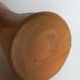 Potter's "Diabolo" vase in vintage glazed terracotta