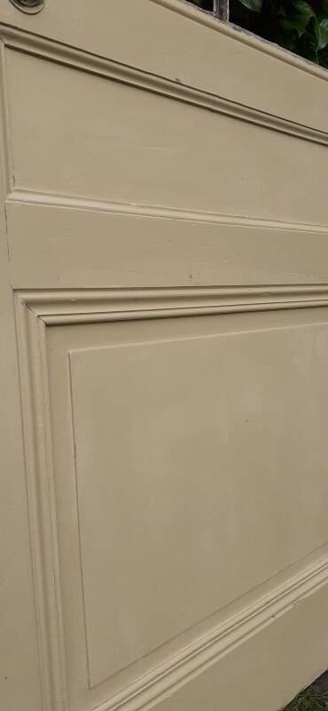 Glass communication door h221.5x90cm old 4 panes without interior glazing