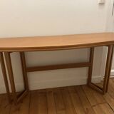 Folding wooden table / console