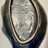 Ceramic dadish with flower decoration