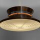 Copper colored aluminium pendant light by Carl Thore for Granhaga Metall. Sweden 1970s