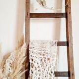 Old wooden farm ladder