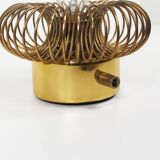 Pair of rare brass 'Spring' wall lamps by Oxar