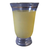 Vase granité bandeau jaune