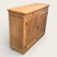 Grand Parisian buffet with billot and butterfly hinges, raw wood, 1930.