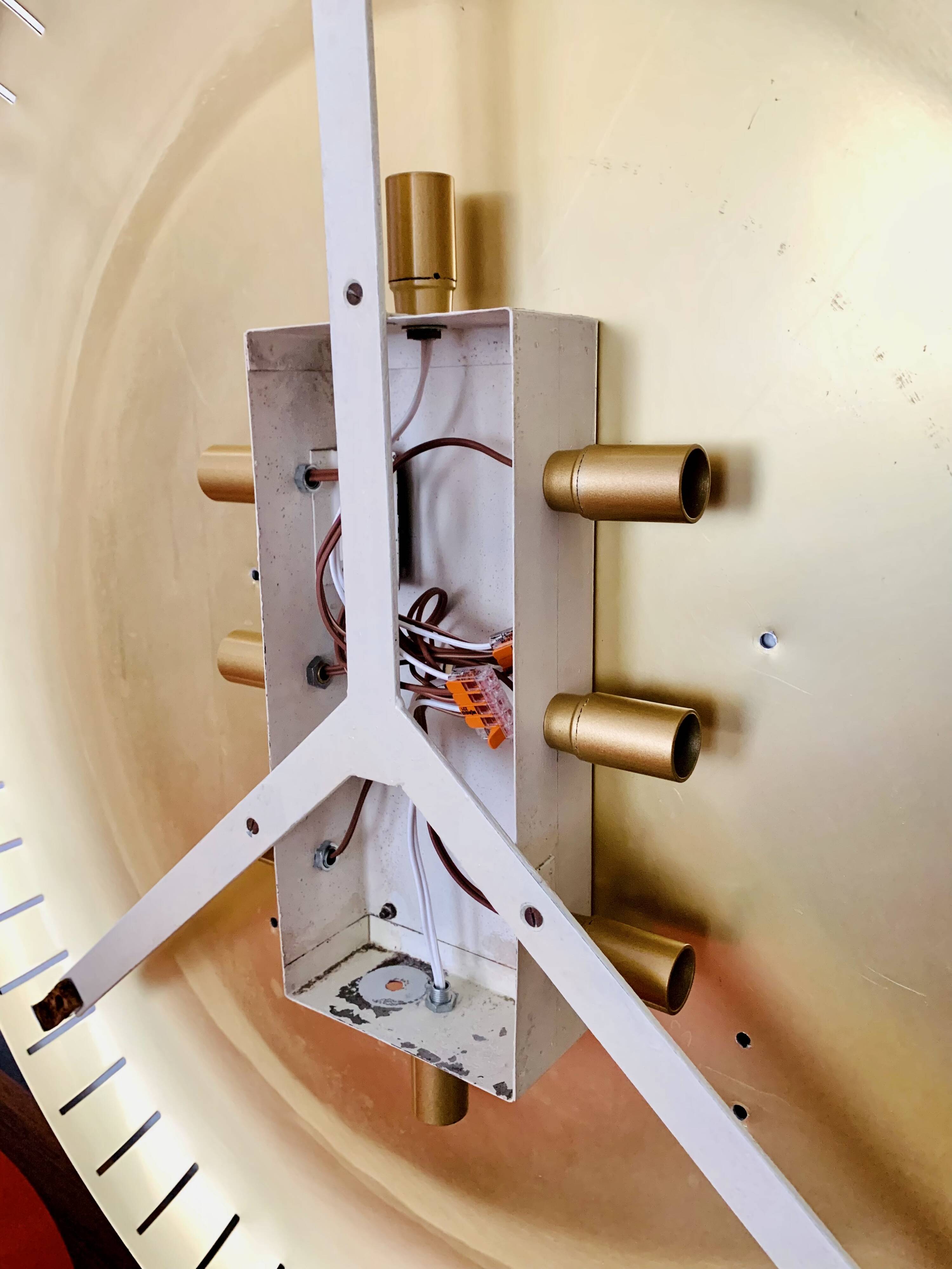 Miroir XXL lumineux de style moderne du milieu du siècle