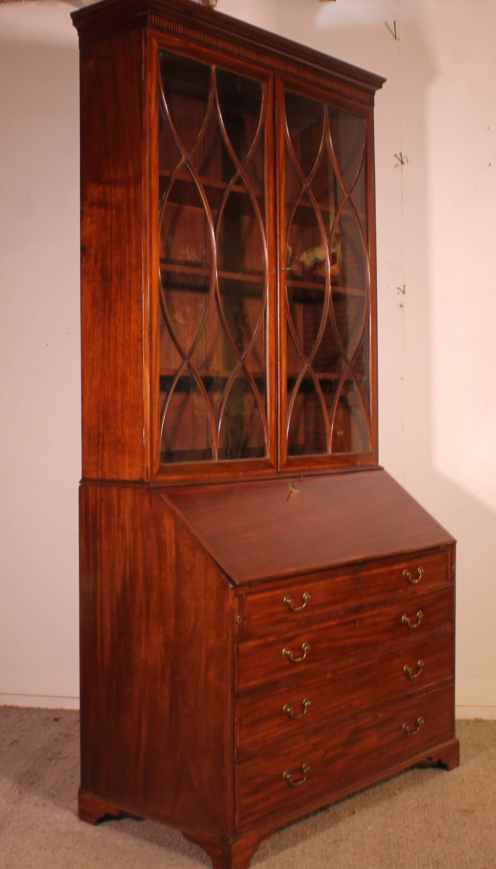 18th Century Mahogany Secretary - England