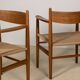 2x Hans J. Wegner CH37 in oiled oak, 1970s Denmark