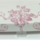 shelf porcelain earthenware of Paris floral decoration style toile de Jouy