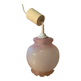 Vintage pink opaline pendant light