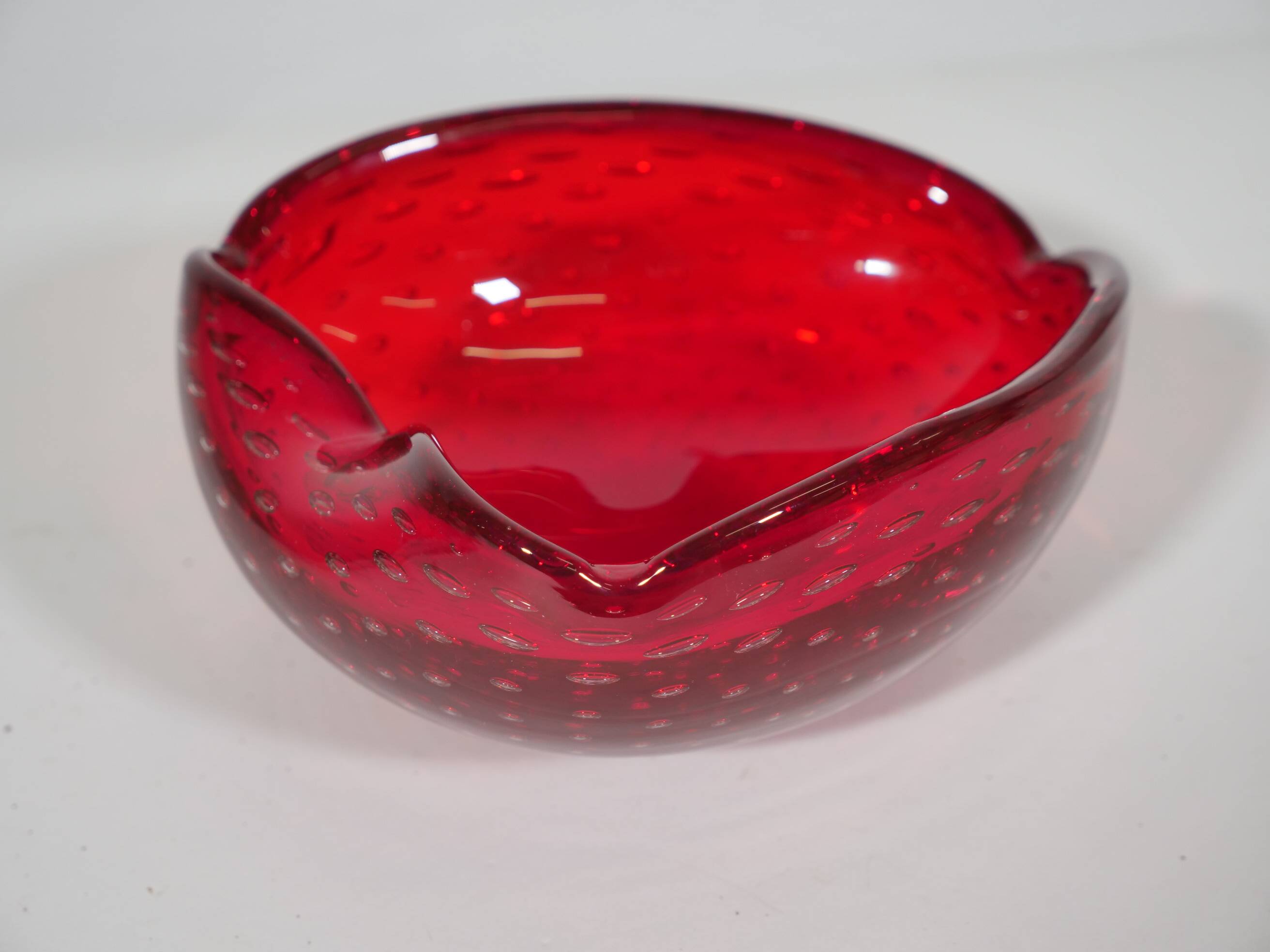 Carlo scarpa venini murano glass bowl