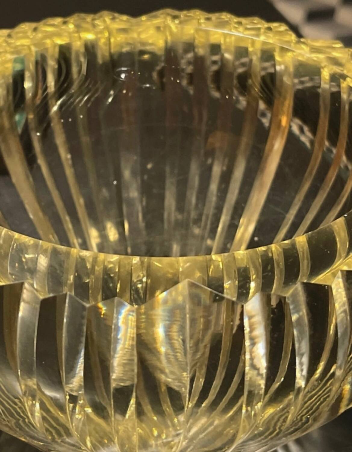 Daum Art Deco crystal vase