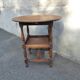 Round coffee table in solid oak
