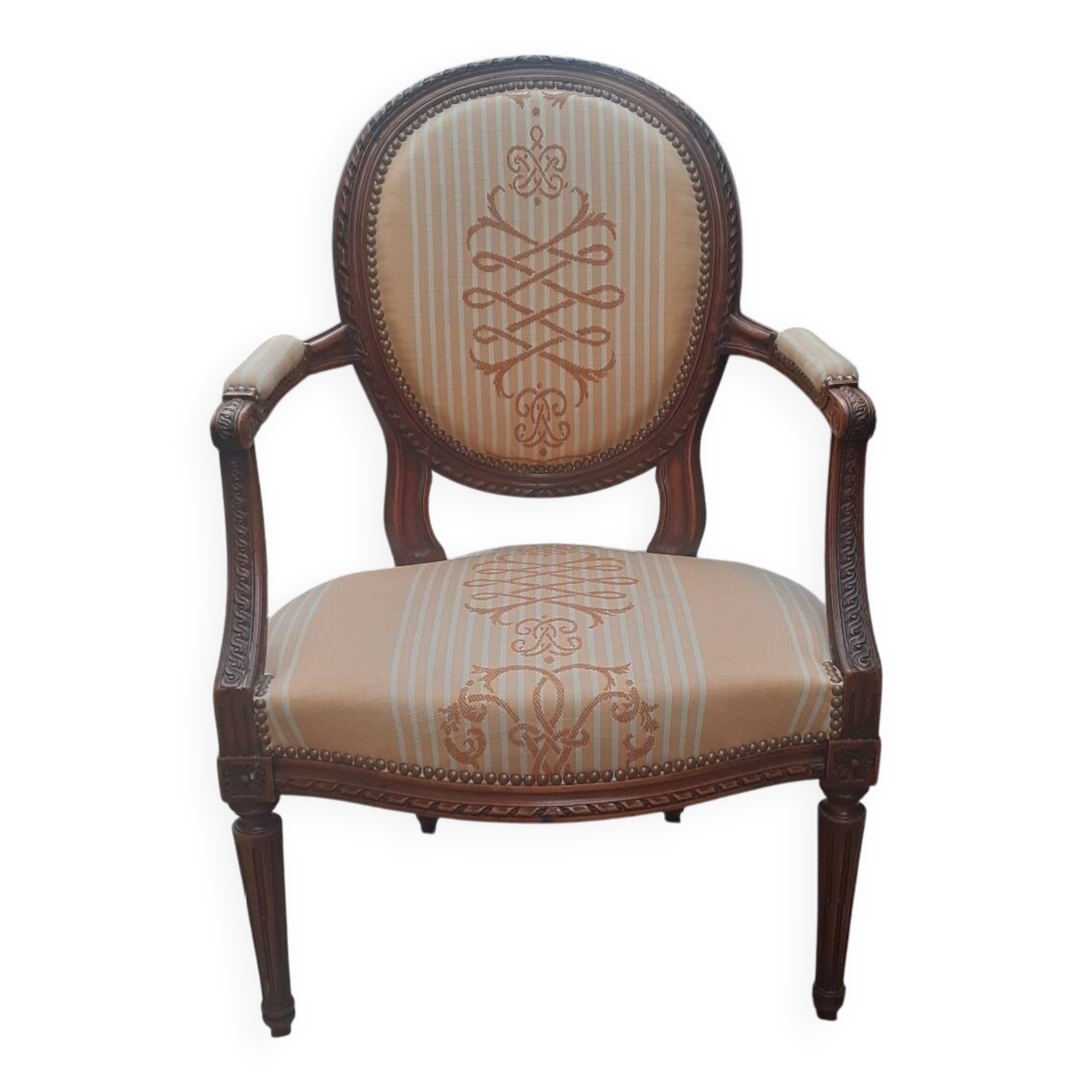 Fauteuil cabriolet style Louis XVI